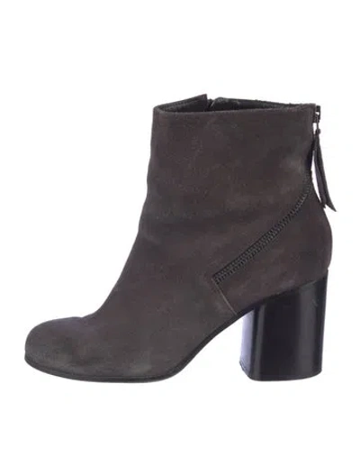 Pre-owned Alberto Fermani Suede Boots In Gray