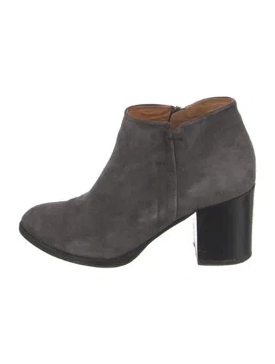 Pre-owned Alberto Fermani Suede Boots In Gray