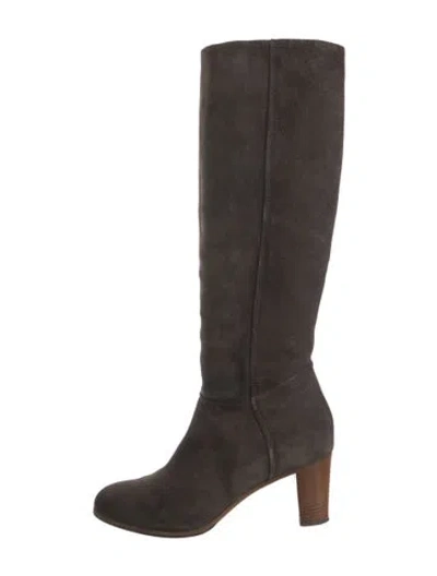 Pre-owned Alberto Fermani Suede Boots In Gray