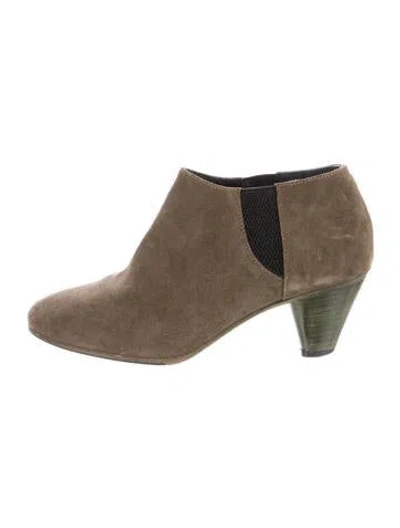 Pre-owned Alberto Fermani Suede Boots In Green