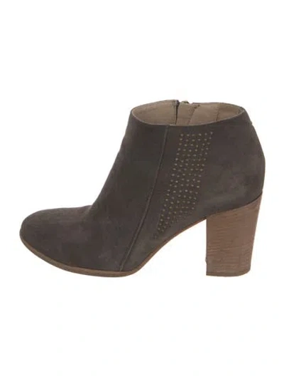 Pre-owned Alberto Fermani Suede Boots In Grey