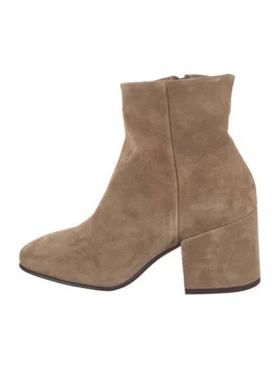 Pre-owned Alberto Fermani Suede Boots In Neutrals