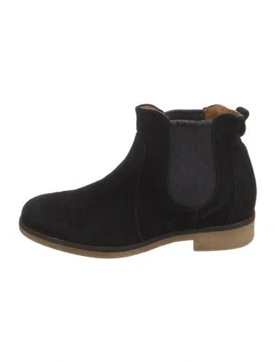 Pre-owned Alberto Fermani Suede Chelsea Boots In Black