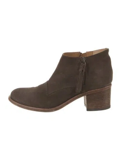Pre-owned Alberto Fermani Suede Chelsea Boots In Brown