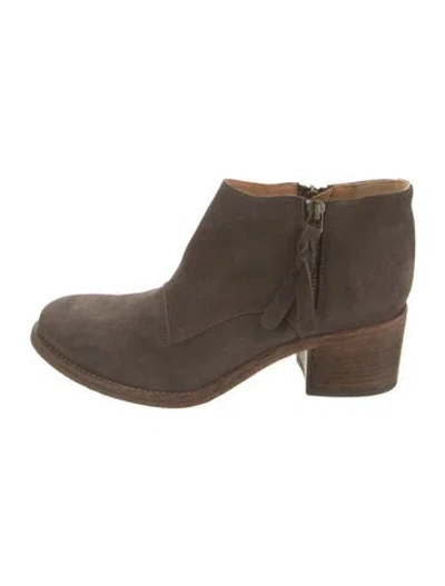 Pre-owned Alberto Fermani Suede Chelsea Boots In Brown