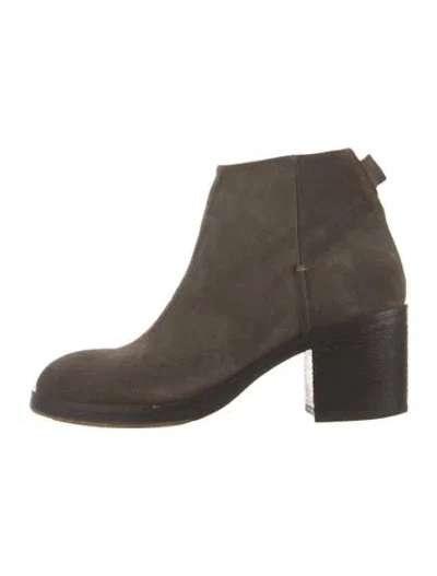 Pre-owned Alberto Fermani Suede Chelsea Boots In Neutral