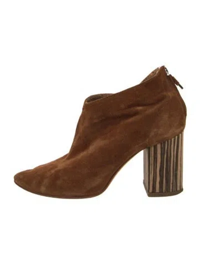 Pre-owned Alberto Fermani Suede Pumps In Brown