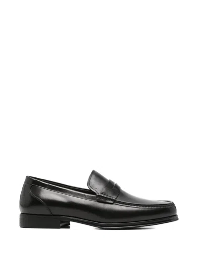 Alberto Gozzi Penny Loafers In Black