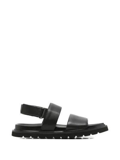 Alberto Gozzi Touch-strap Ridged-sole Sandals In Black
