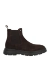 Alberto Guardiani Man Ankle Boots Dark Brown Size 9 Leather