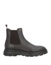 Alberto Guardiani Man Ankle Boots Dark Brown Size 9 Leather