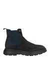 Alberto Guardiani Man Ankle Boots Midnight Blue Size 9 Leather