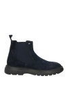 Alberto Guardiani Man Ankle Boots Midnight Blue Size 9 Leather In Blue
