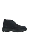 Alberto Guardiani Man Ankle Boots Midnight Blue Size 9 Leather