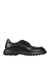 Alberto Guardiani Man Lace-up Shoes Black Size 8 Leather
