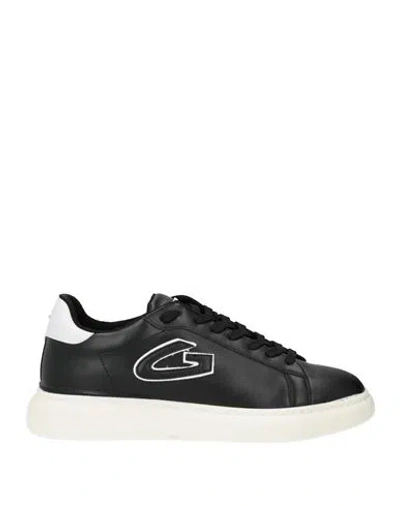 Alberto Guardiani Man Sneakers Black Size 9 Soft Leather