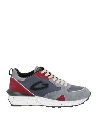 Alberto Guardiani Man Sneakers Grey Size 9 Leather