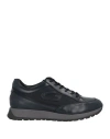 Alberto Guardiani Man Sneakers Midnight Blue Size 8 Soft Leather, Textile Fibers In Blue
