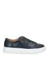 Alberto Guardiani Man Sneakers Midnight Blue Size 9 Leather In Blue