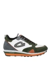 Alberto Guardiani Man Sneakers Military Green Size 9 Leather In Green