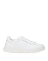 Alberto Guardiani Man Sneakers White Size 9 Leather In White