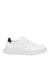 Alberto Guardiani Man Sneakers White Size 9 Leather In White