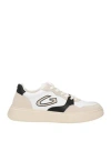 Alberto Guardiani Man Sneakers White Size 9 Leather In White