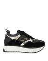 Alberto Guardiani Woman Sneakers Black Size 8 Leather In Black