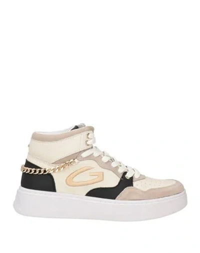 Alberto Guardiani Woman Sneakers Off White Size 8 Leather In Multi