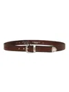 Alberto Luti Calfskin Belt In Brown Color