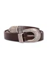 Alberto Luti Leather Belt In Brown