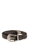 Alberto Luti Braided Leather Belt