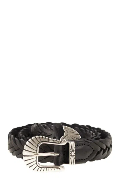ALBERTO LUTI ALBERTO LUTI BRAIDED LEATHER BELT