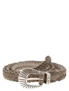 Alberto Luti Braided Leather Belt