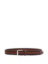 Alberto Luti Braided Leather Belt In Brown