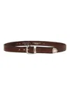 Alberto Luti Calfskin Belt In Brown Color In Brown