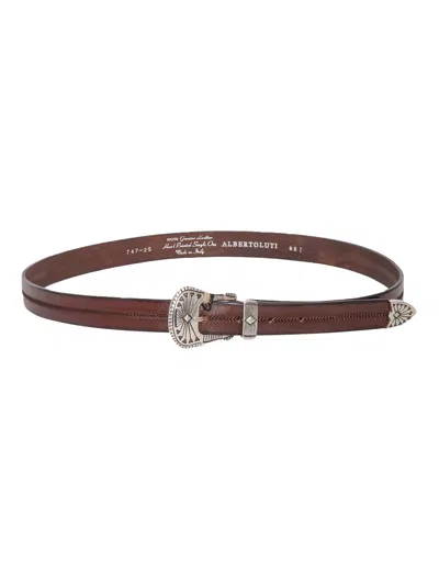 Alberto Luti Cintura In Pelle In Brown