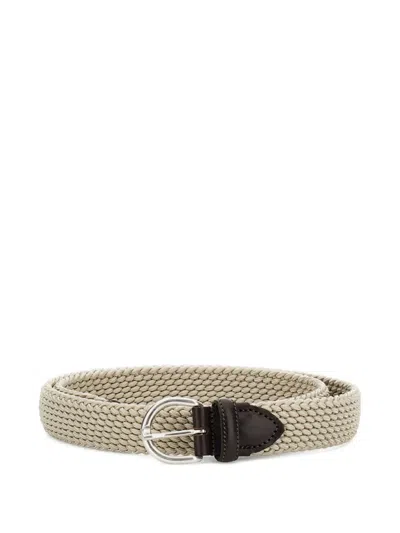 Alberto Luti Elastic Braided Belt In Multi