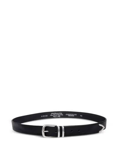 Alberto Luti Leather Belt In Black