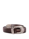 Alberto Luti Leather Belt In Brown