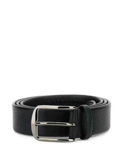 Alberto Luti Square-buckle Belt In Black