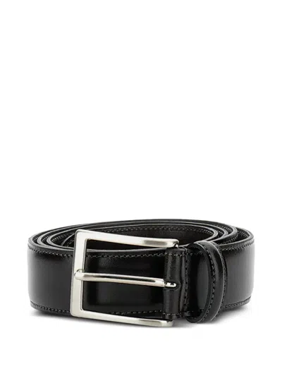 Alberto Luti Square-buckle Belt In Black