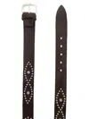 Alberto Luti Studded Leather Belt