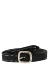 ALBERTO LUTI ALBERTO LUTI STUDDED LEATHER BELT