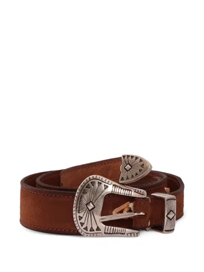 Alberto Luti Suede Belt In Brown