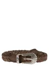 ALBERTO LUTI ALBERTO LUTI SUEDE BRAIDED BELT