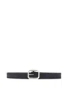 Alberto Luti Suede Leather Belt In Black