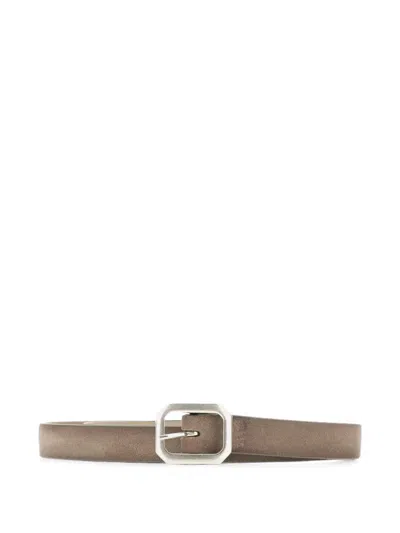 Alberto Luti Suede Leather Belt In Brown