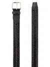 Alberto Luti Woven Leather Belt
