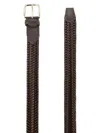 Alberto Luti Woven Leather Belt